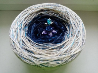 Vánoční hvězda 3-nitka 1200m s lurexem