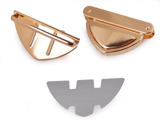 Sada zapínání na tašku Růžové zlato