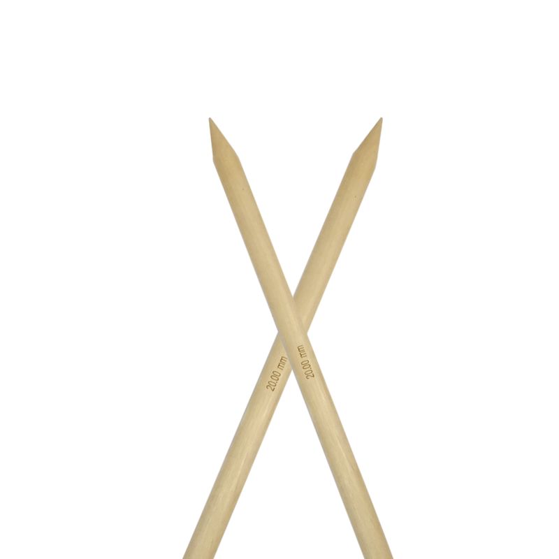 KnitPro Jumbo Birch dřevěné jehlice 40cm 25mm